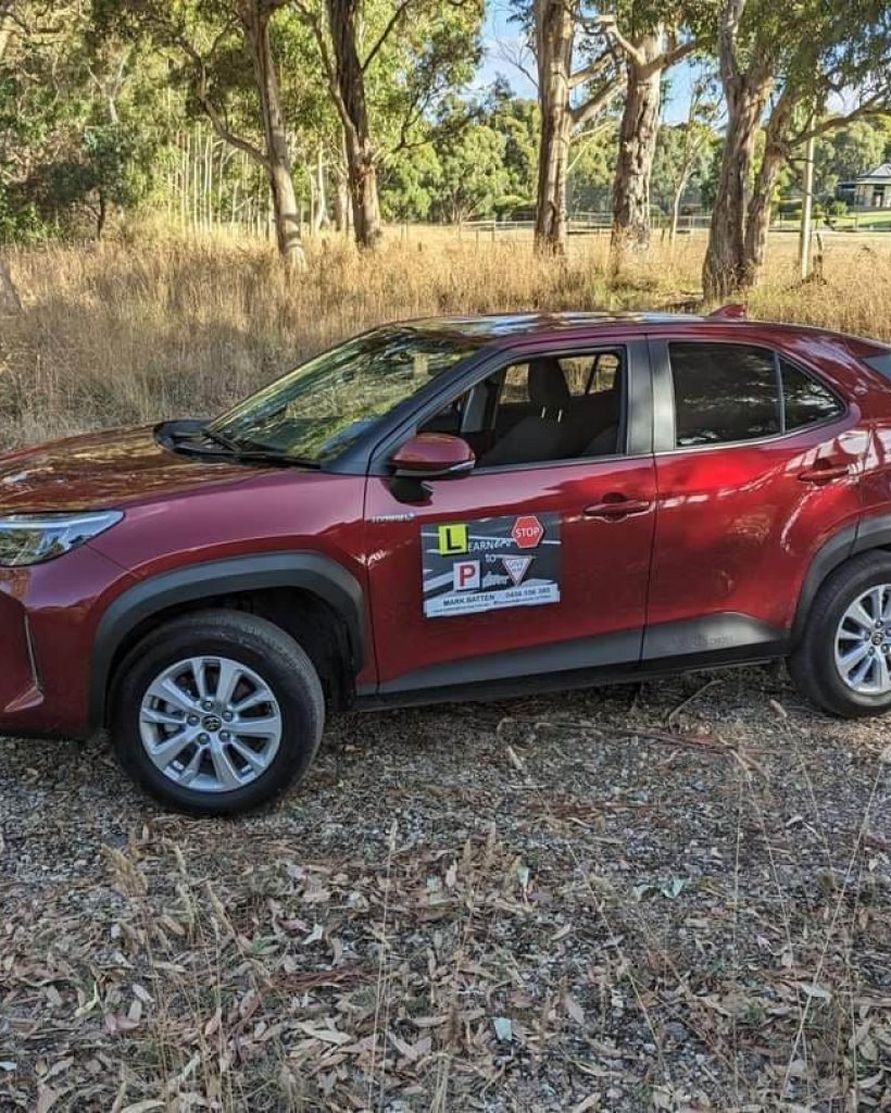 Learners to Plates pic hom hero Mark's Learners to Plates driving school car parked in the Adelaide Hills